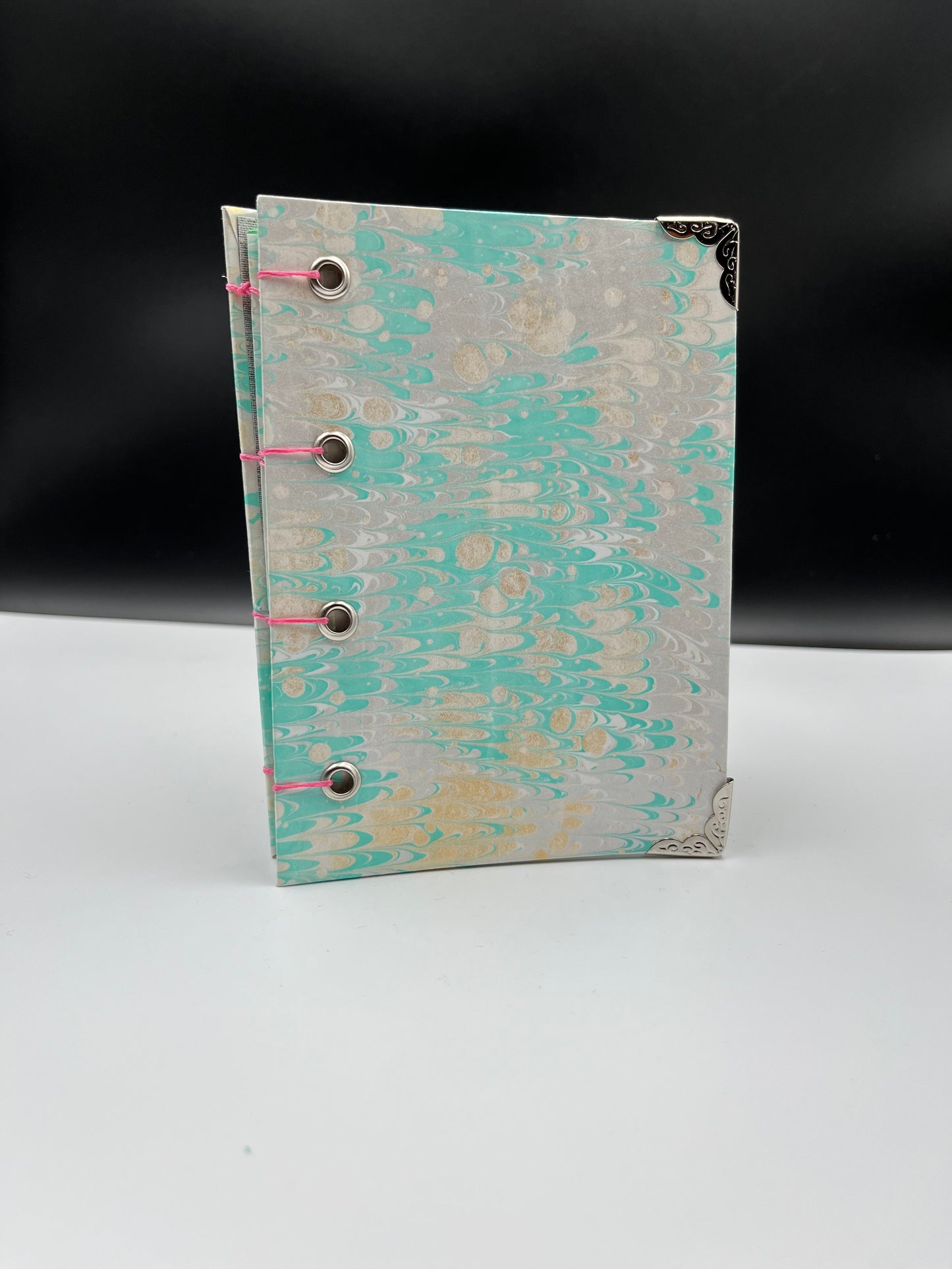 Pretty Woman! Blue Green Handmade Notebook